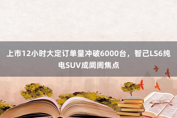 上市12小时大定订单量冲破6000台，智己LS6纯电SUV成阛阓焦点