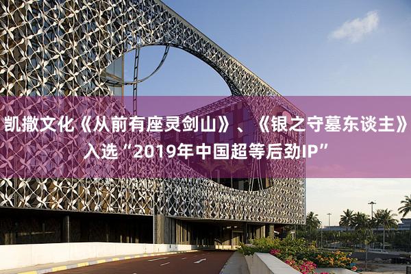 凯撒文化《从前有座灵剑山》、《银之守墓东谈主》入选“2019年中国超等后劲IP”